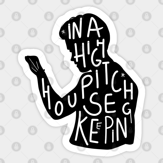 jjs silhouette housekeeping quote (outer banks,obx) in black Outer